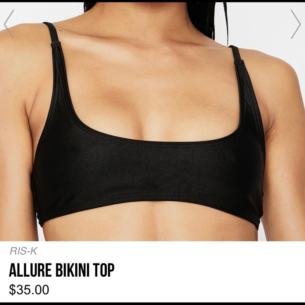 RIS-K "ALLURE" BIKINI TOP, BLACK